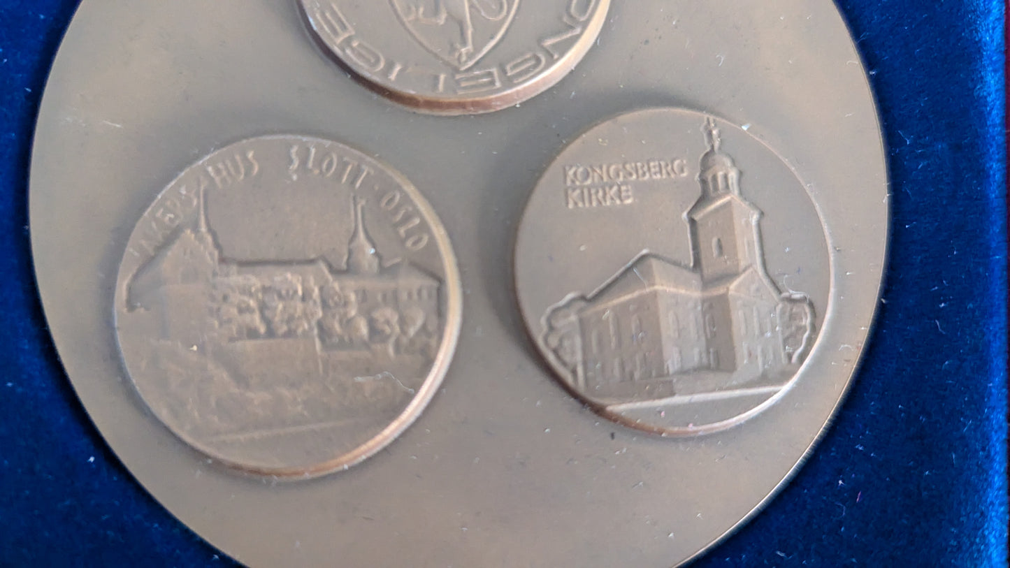 Det Norske Myntverket- Rahapajojen Johtajien Konferenssi Norja 1970 Pöytämitali