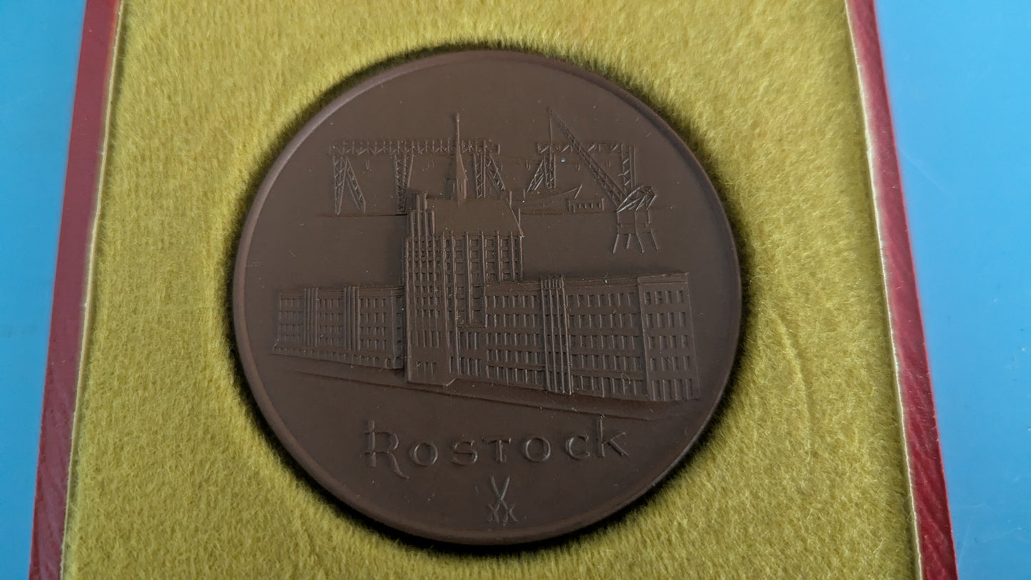 Meissen - Rostockin Muistomitali (1968)