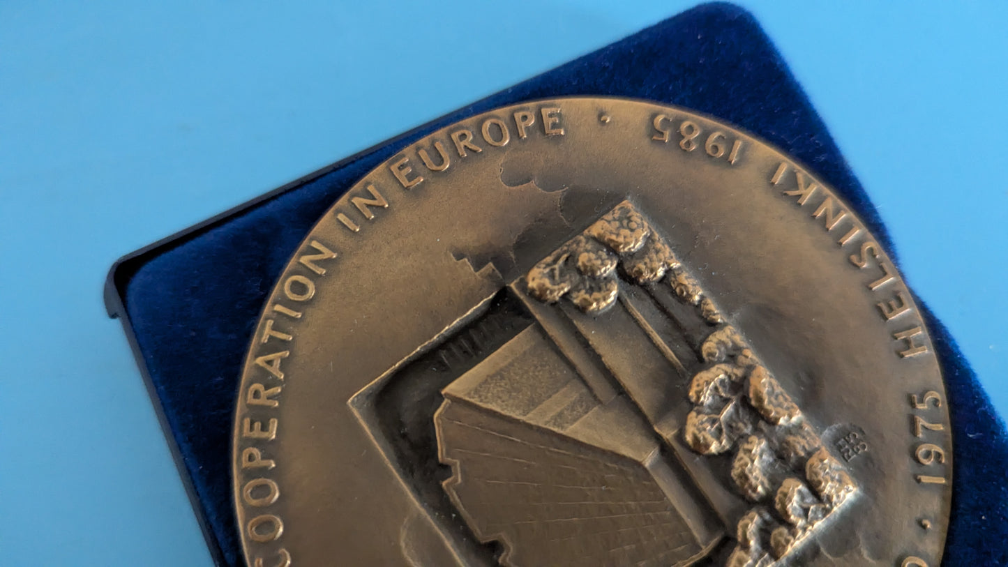 Raimo Heino - ETYK:n 10-vuotisjuhlakokous Helsingissä Pöytämitali (1985)