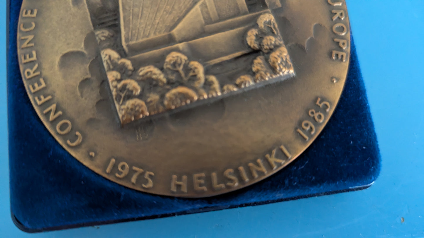 Raimo Heino - ETYK:n 10-vuotisjuhlakokous Helsingissä Pöytämitali (1985)