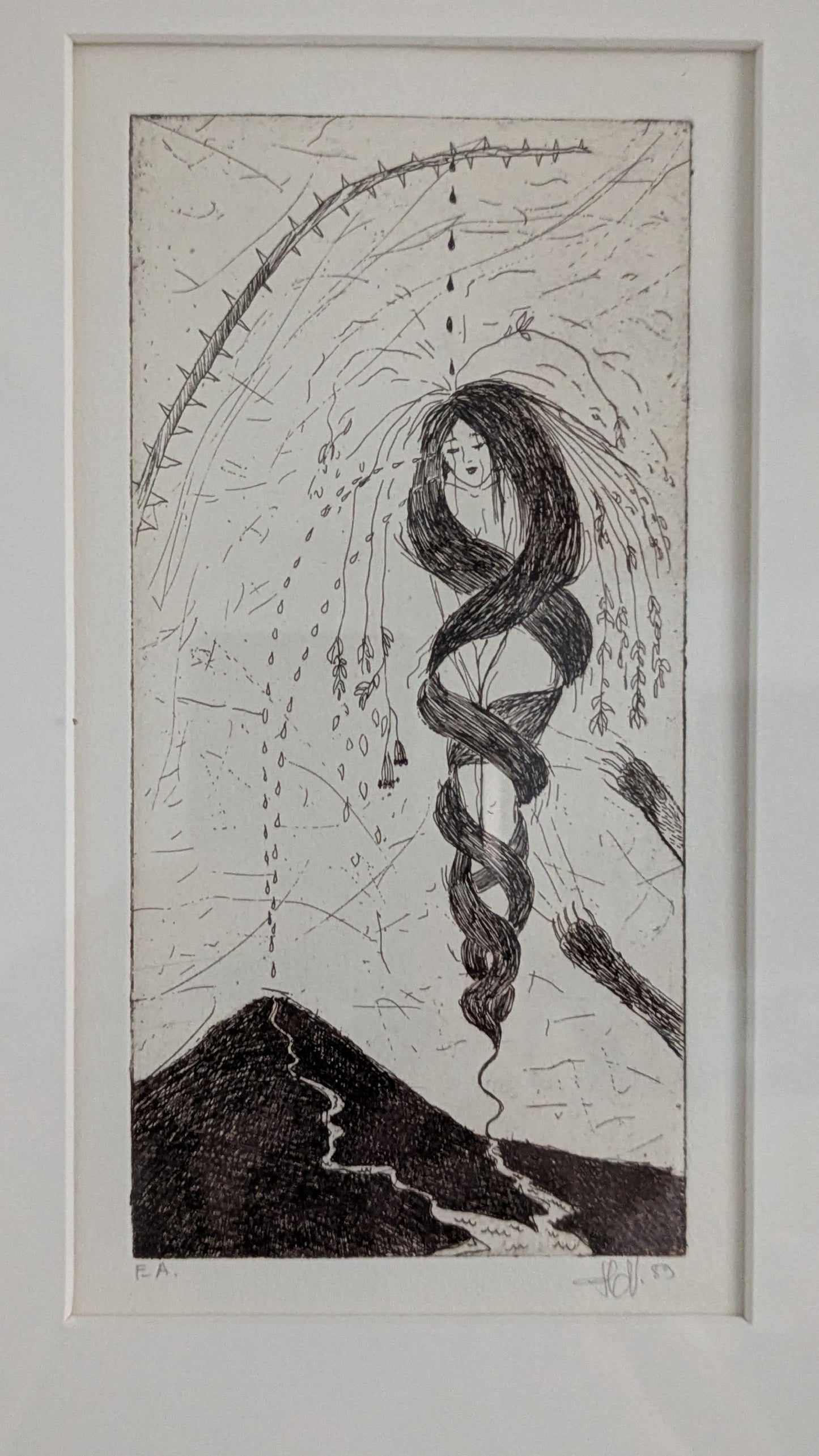 Hanna Varis - Onneton Vaimo (Signeerattu Etsaus 1989)