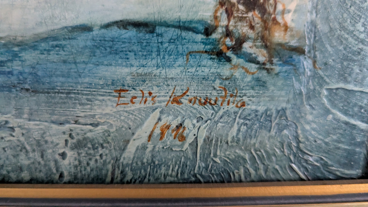 Eelis Knuutila - Signeerattu Öljyvärimaalaus (1996)