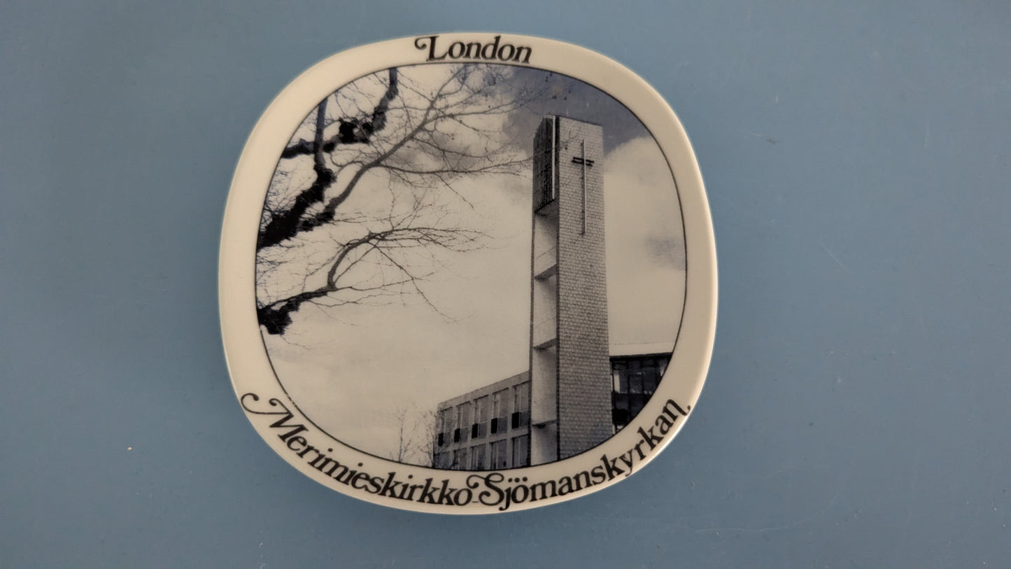 Arabia - Lontoon Merimieskirkko Seinälautanen (1982)