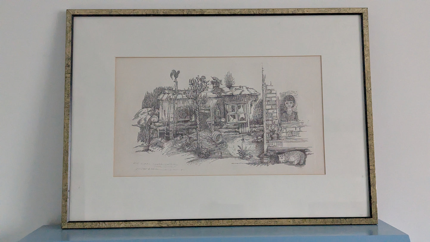 Pertti Kolehmainen - Portaat Joita Ei Voi Kulkea (Signeerattu Grafiikka 1983)