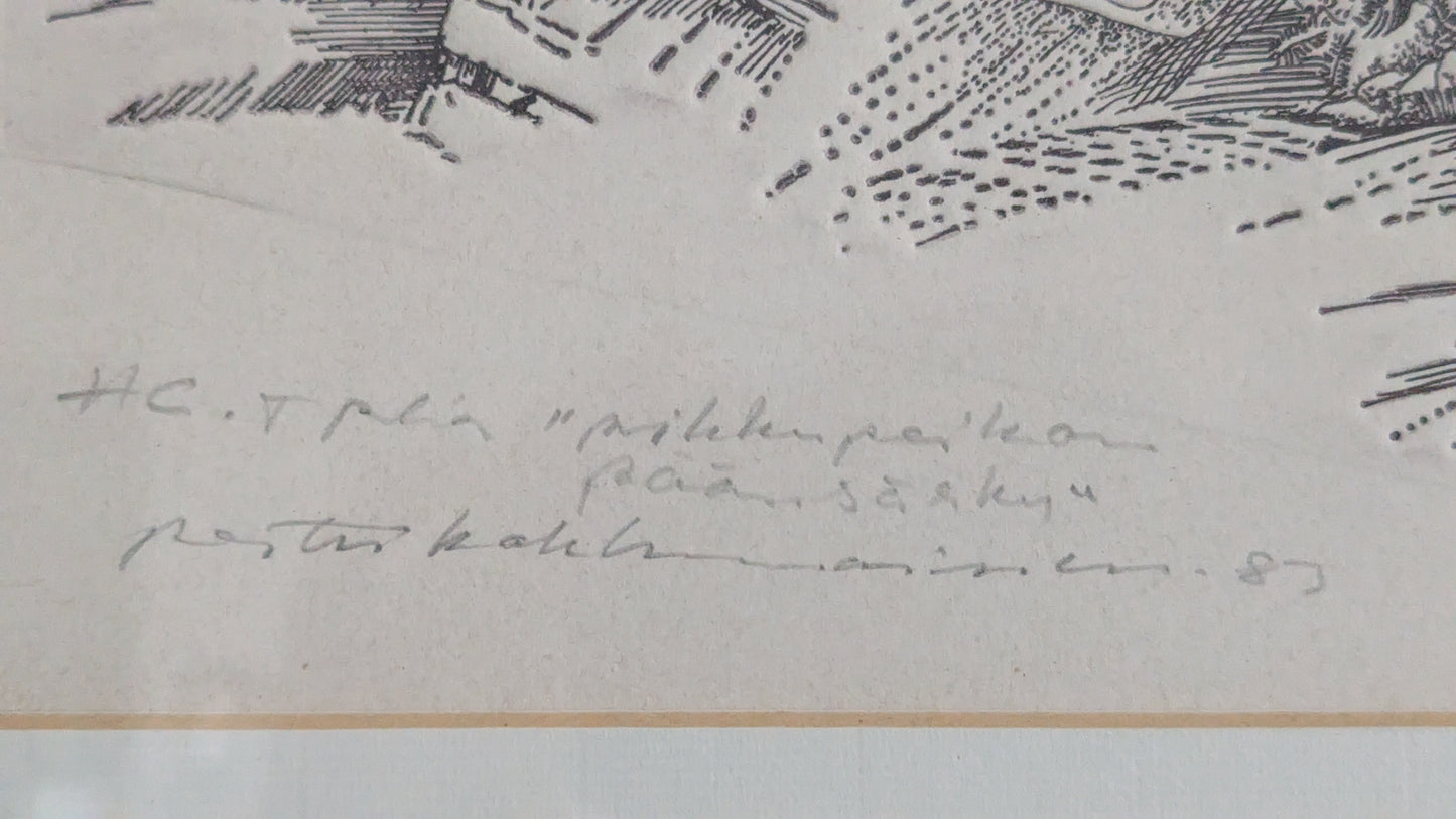 Pertti Kolehmainen - Portaat Joita Ei Voi Kulkea (Signeerattu Grafiikka 1983)