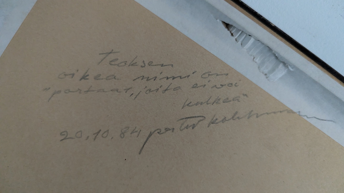 Pertti Kolehmainen - Portaat Joita Ei Voi Kulkea (Signeerattu Grafiikka 1983)