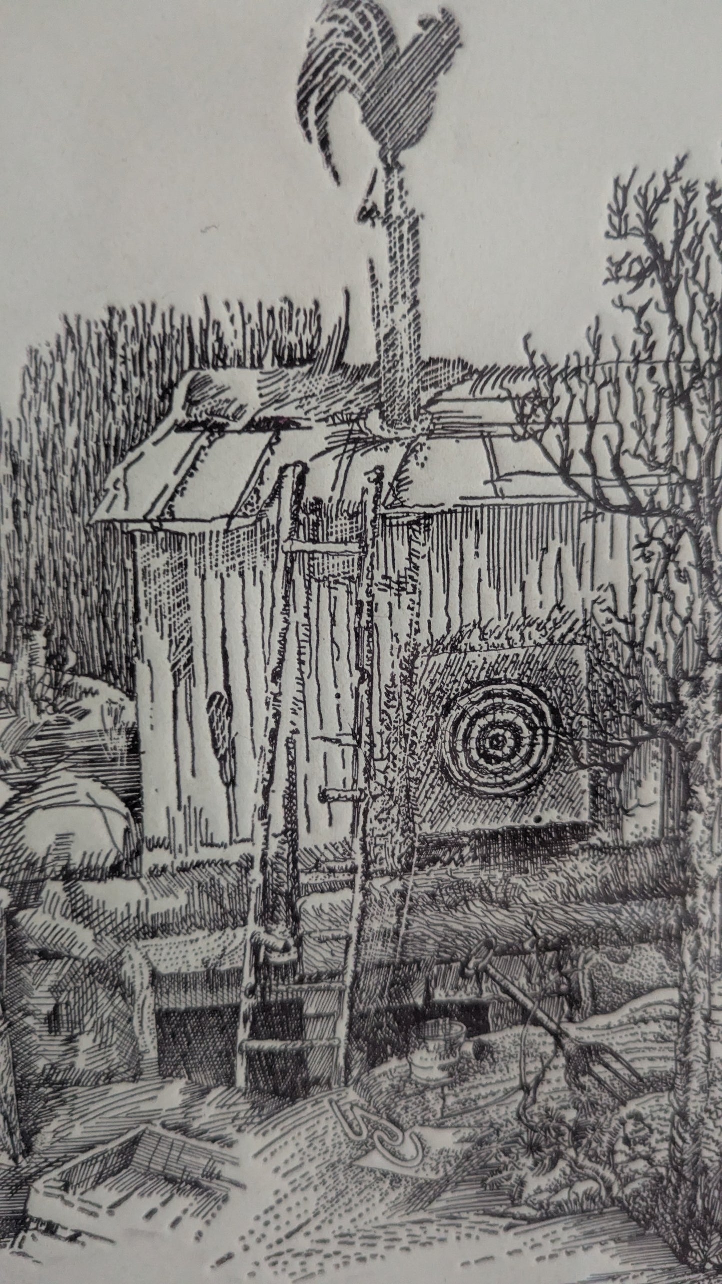 Pertti Kolehmainen - Portaat Joita Ei Voi Kulkea (Signeerattu Grafiikka 1983)