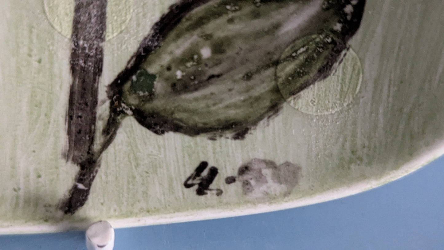 Arabia - Käsinmaalattu Koristelautanen (1959, Signeerattu LL)