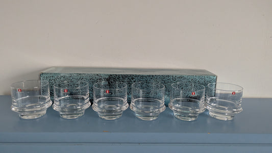 Iittala Marski Juomalasi (6kpl, 1959-1979, Alk. Pakkauksessa, Tapio Wirkkala)