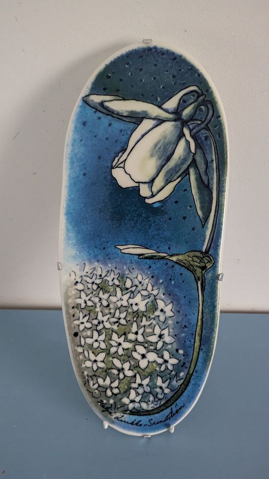 Arabia Aikaan Valkovuokkojen Seinälaatta (Heljä Liukko-Sundström)