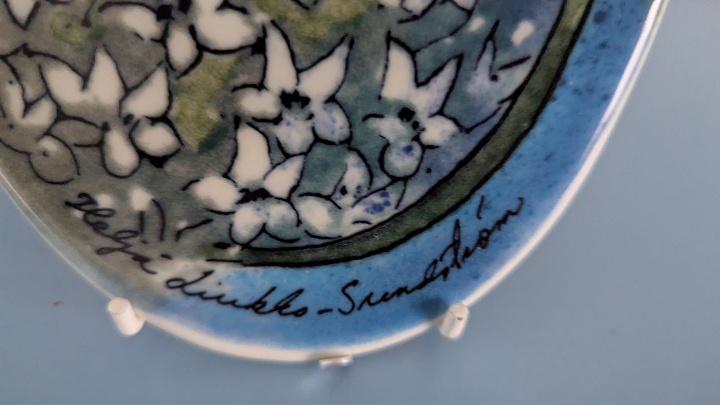 Arabia Aikaan Valkovuokkojen Seinälaatta (Heljä Liukko-Sundström)