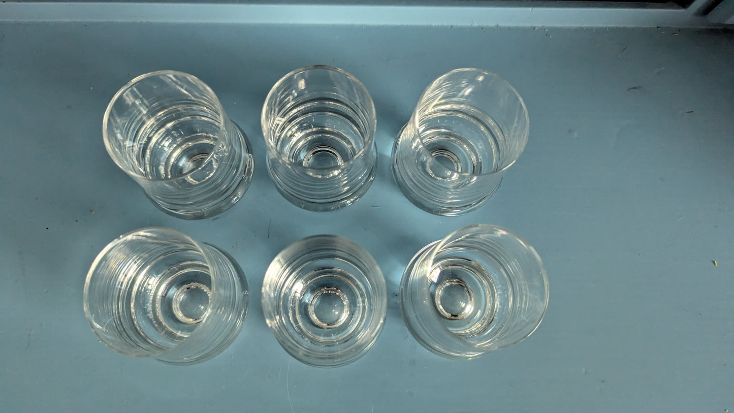 Iittala Marski Ryyppylasi (6kpl, 6cl, 1960-1979, Tapio Wirkkala)