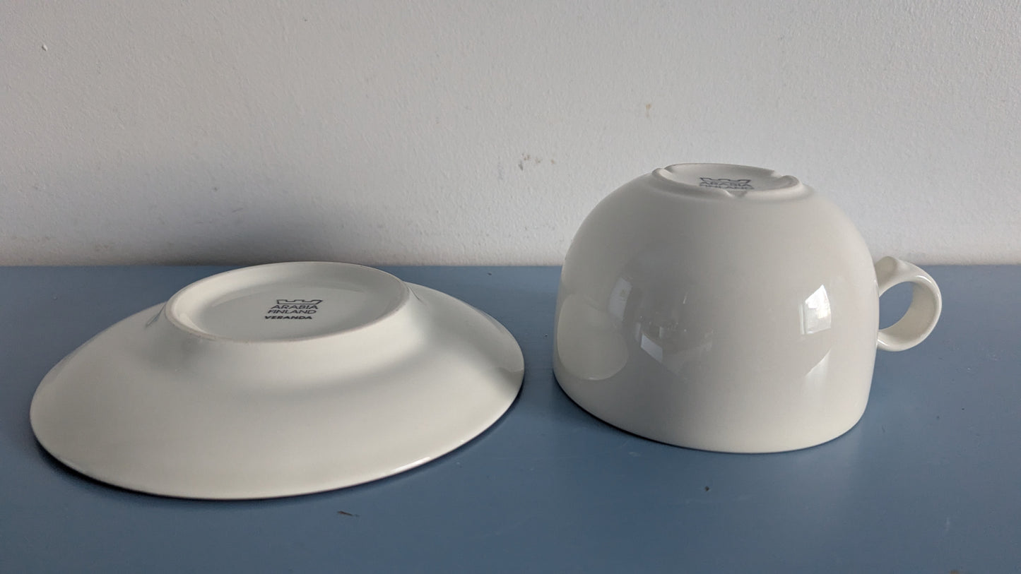 Arabia Veranda Teeastiasto Kuudelle Hengelle (12-osaa, Inkeri Leivo)