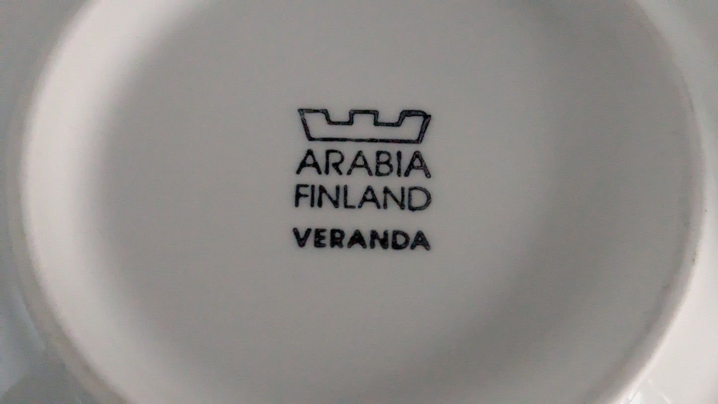 Arabia Veranda Teeastiasto Kuudelle Hengelle (12-osaa, Inkeri Leivo)