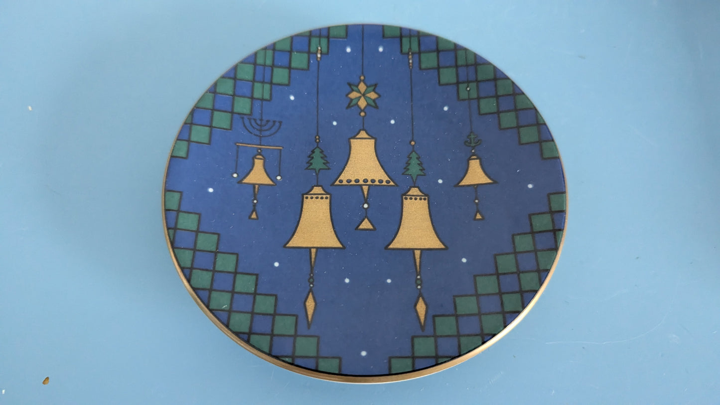 Arabia Joulukellot Seinälautanen (1990-luvun Alku, Alk. Paketissa, Tove Slotte)