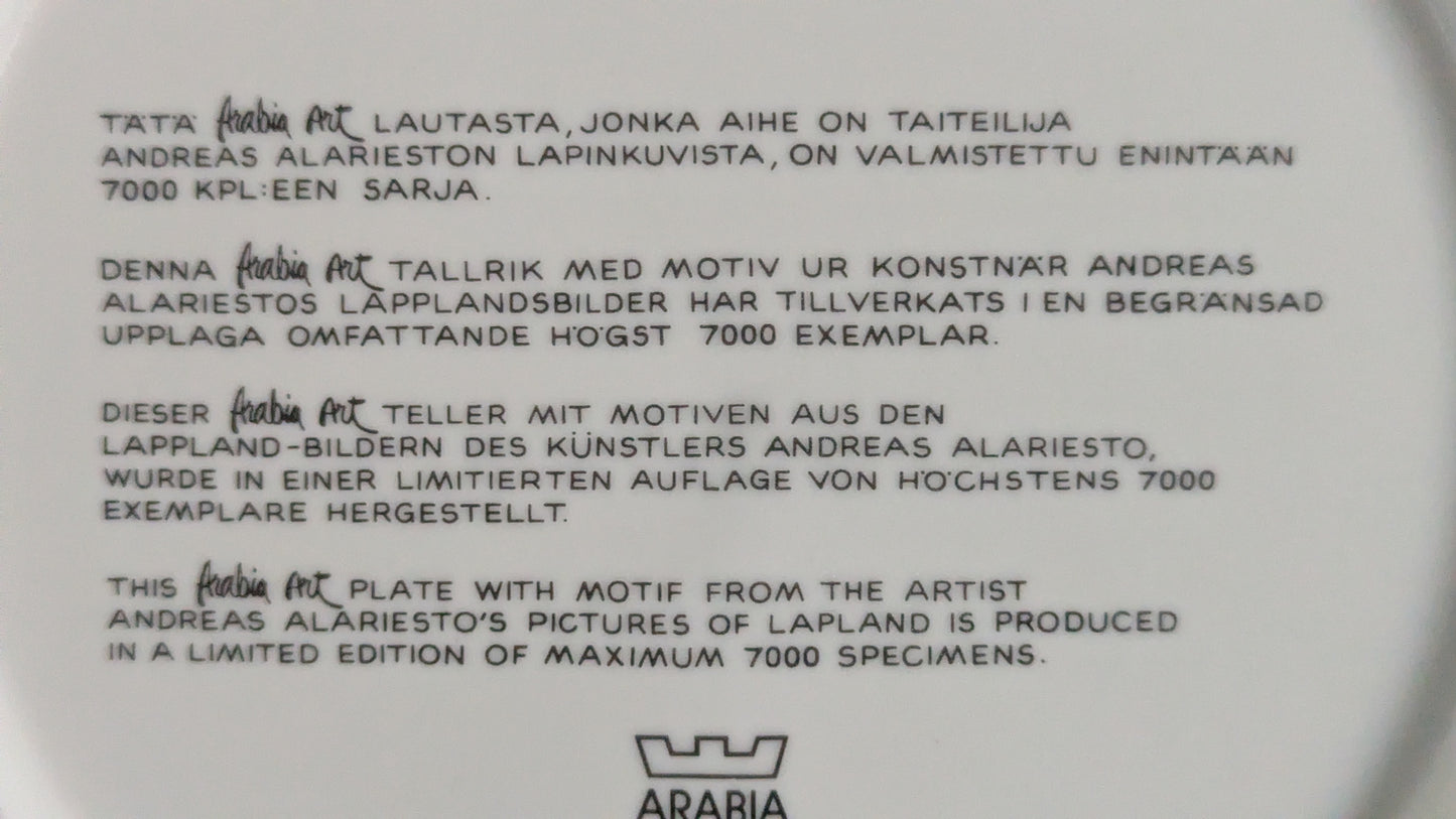 Arabia - Arabia Art Seinälautanen (1984, Alk. Paketissa, Andreas Alariesto)