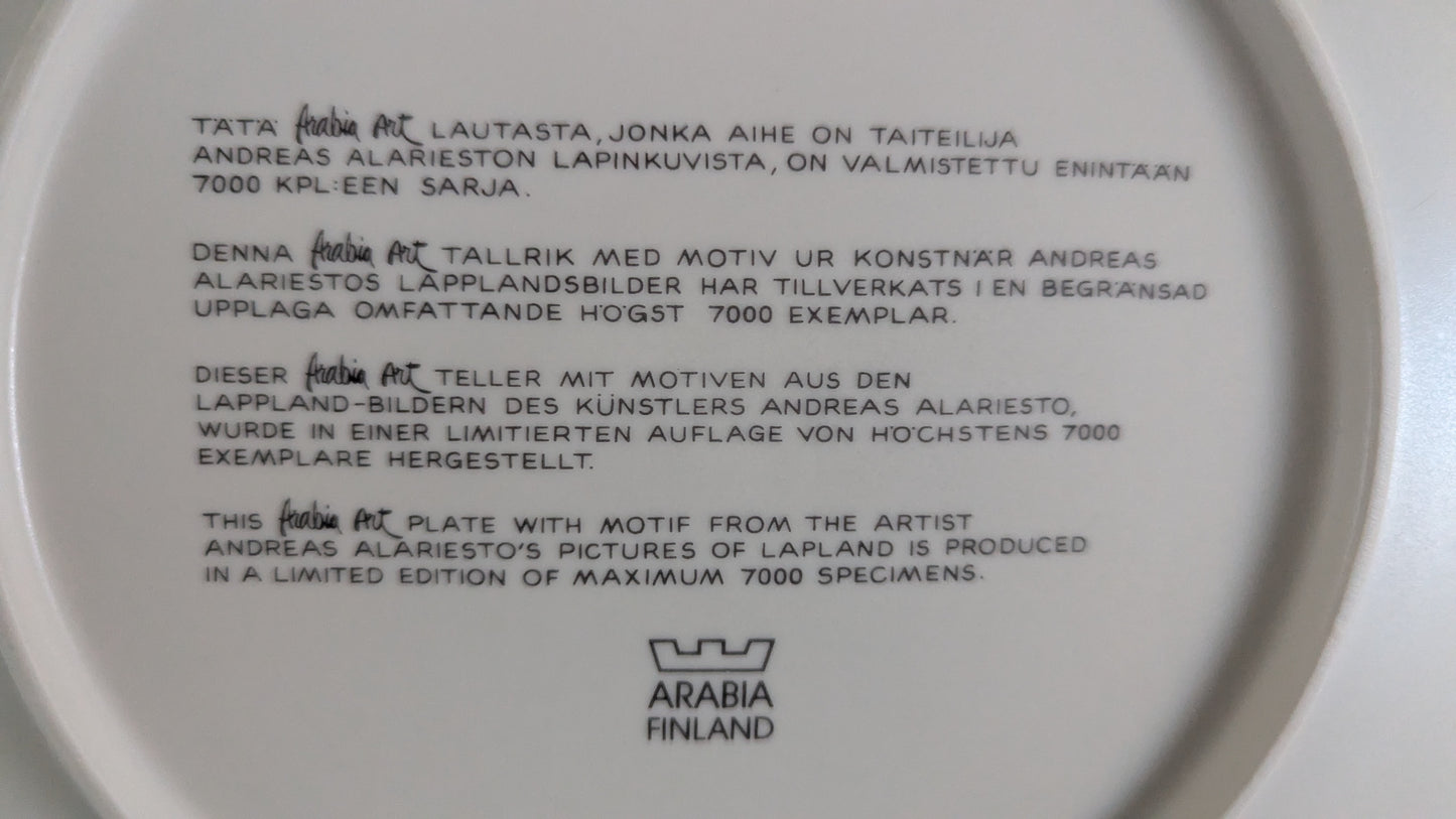 Arabia - Arabia Art Seinälautanen (1985, Alk. Paketissa, Andreas Alariesto)