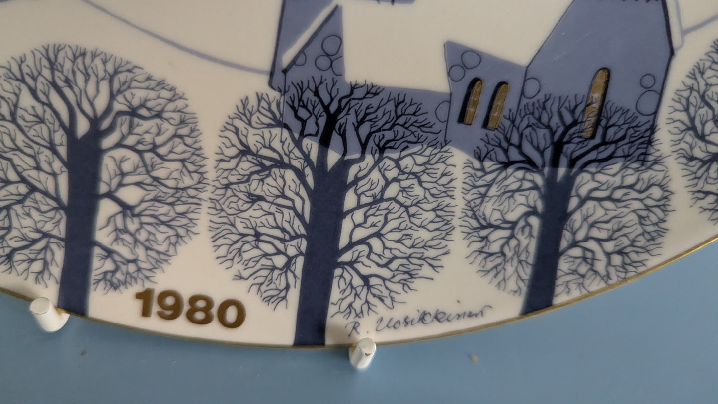 Arabia Joululautanen 1980 (Alkuperäisessä Paketissa, Raija Uosikkinen)