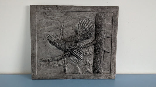 Metallinen Metso Reliefi (Signeerattu, 1.5Kg)