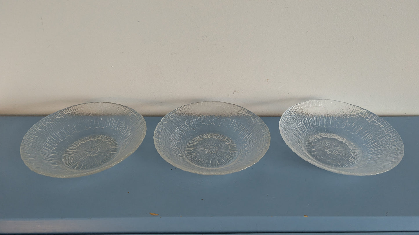 Iittala Solaris Annoskulho / Jälkiruokakulho (3kpl, 1975-1995, Tapio Wirkkala)