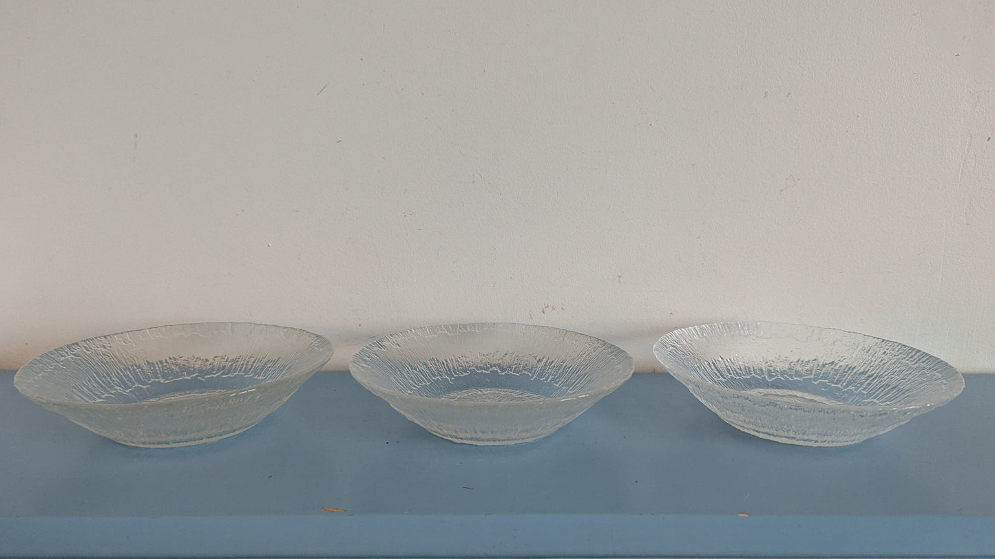 Iittala Solaris Annoskulho / Jälkiruokakulho (3kpl, 1975-1995, Tapio Wirkkala)