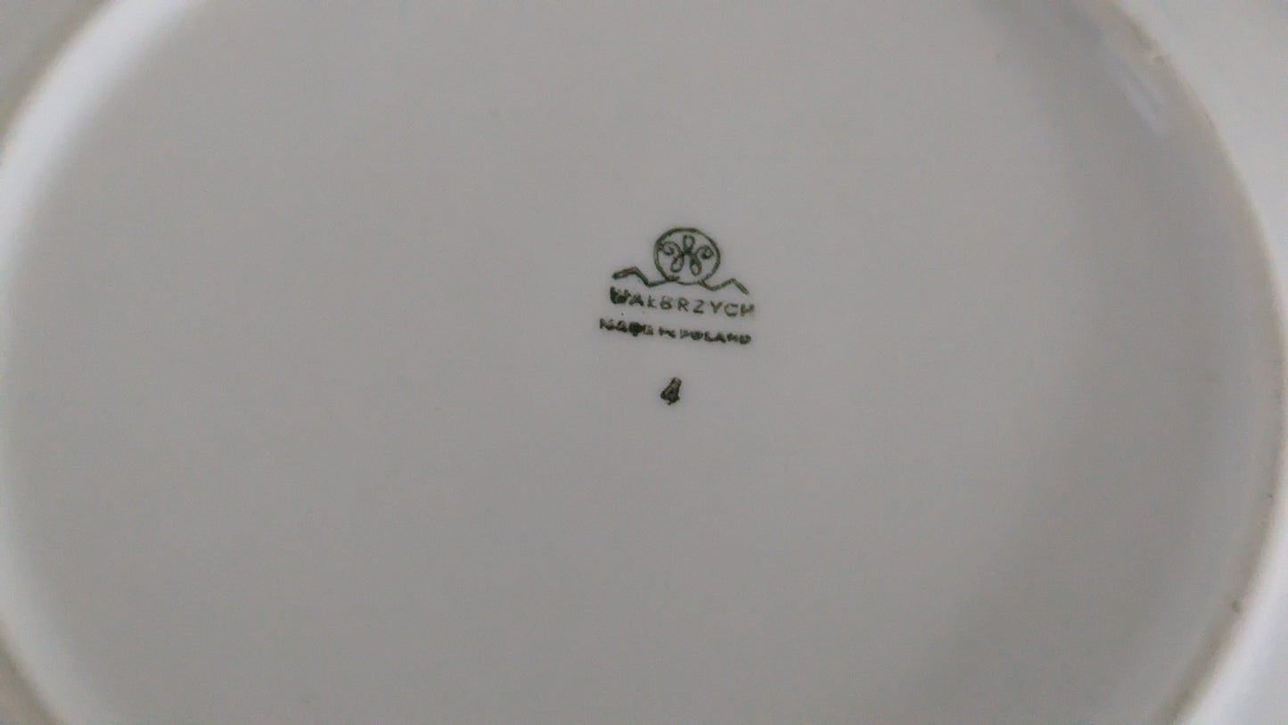 Wałbrzych - Ruusukuvioinen Kahviastiasto 10-hengelle (34-osainen)