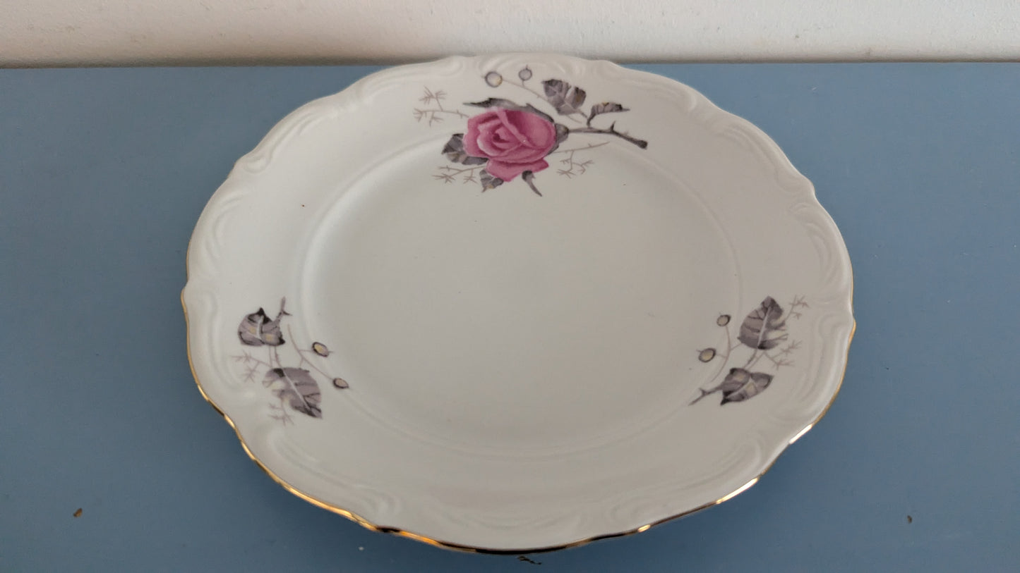 Wałbrzych - Ruusukuvioinen Leipälautanen / Leivoslautanen (12kpl)