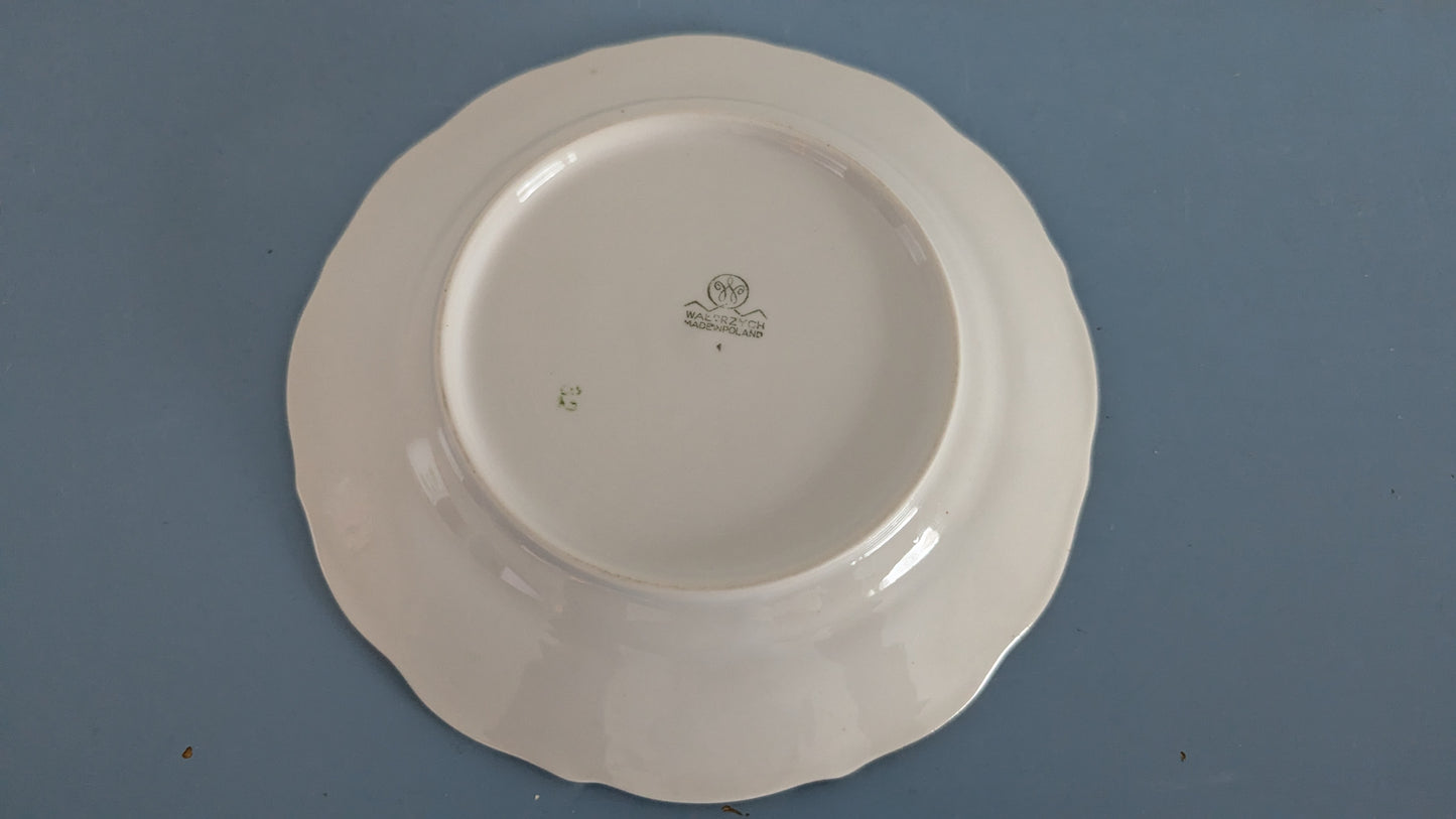 Wałbrzych - Ruusukuvioinen Leipälautanen / Leivoslautanen (12kpl)