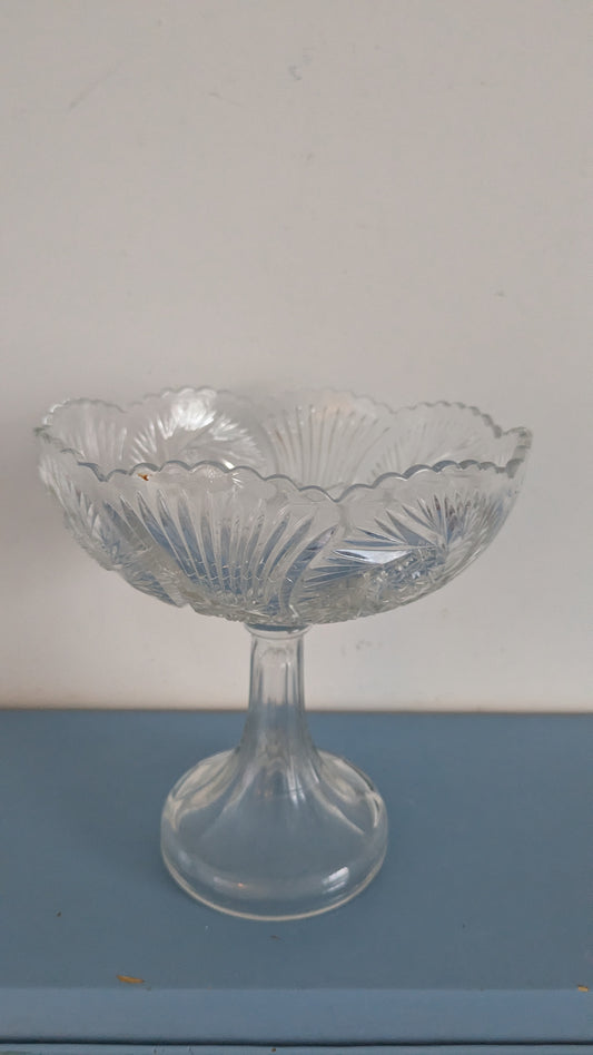 Riihimäen Lasi - 5414 Iso Jalallinen Tarjoilumalja (1930–1940-luku)