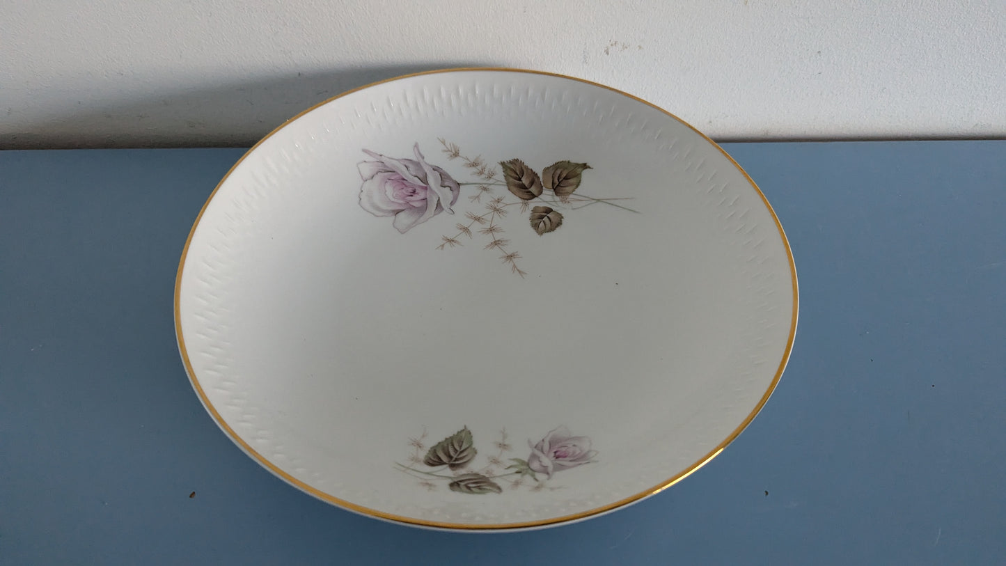 Edelstein - 22423 Mallin Ruusukuvioinen Keittolautanen (11kpl, 1960-luku)