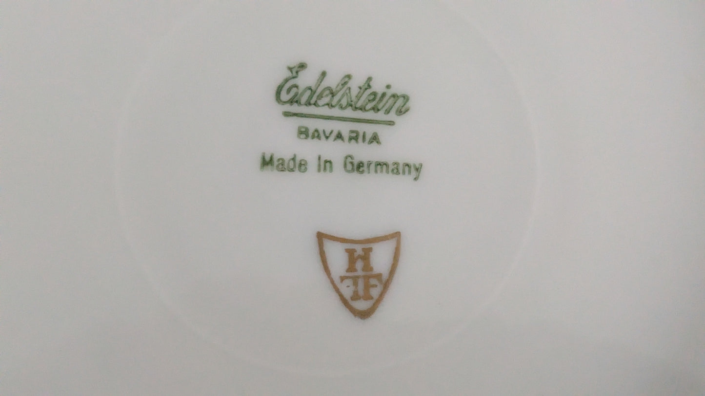 Edelstein - 22423 Mallin Ruusukuvioinen Keittolautanen (11kpl, 1960-luku)