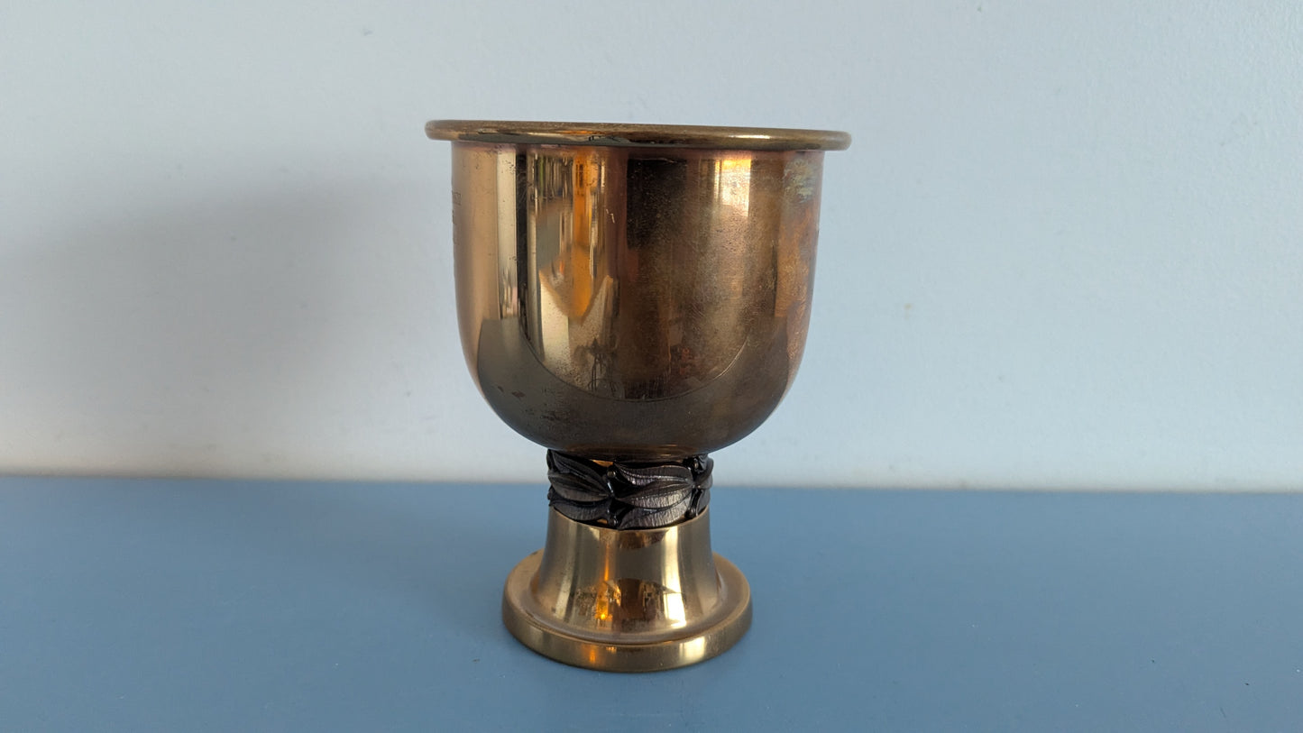 Jorma Laine - Kupari / Pronssi Malja (1970-luku, Signeerattu)