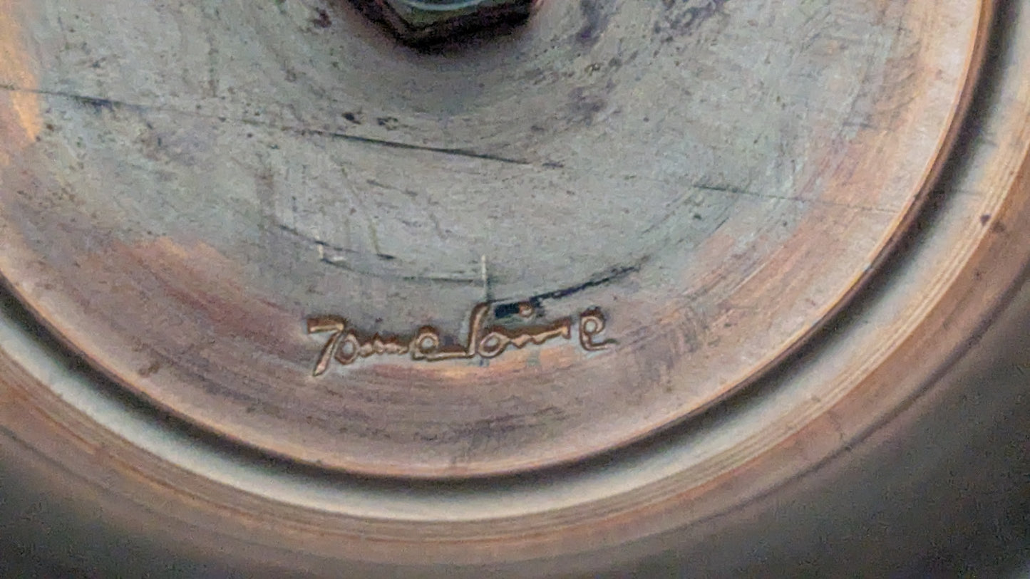 Jorma Laine - Kupari / Pronssi Malja (1970-luku, Signeerattu)