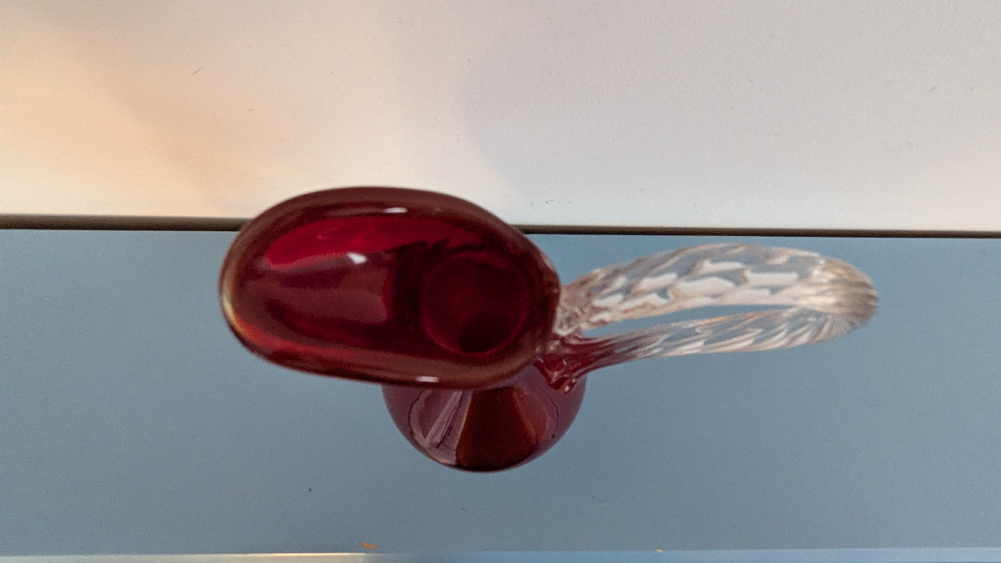 Empoli - Rubiininpunainen Karahvi / Kannu (1960-luku)