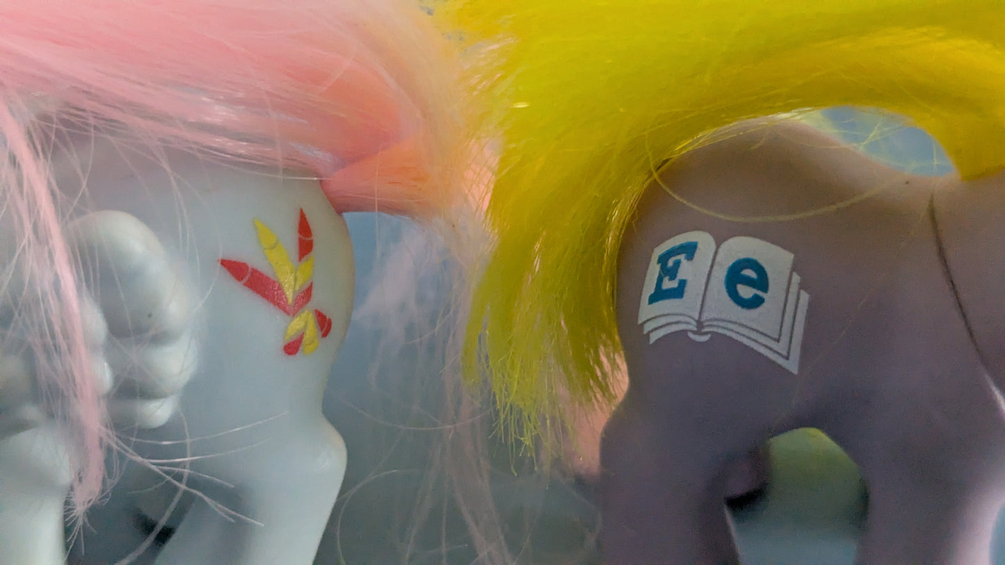 Hasbro - 3kpl My Little Pony G1 Ponia ja Kolme Muuta Ponia (1984-1989)