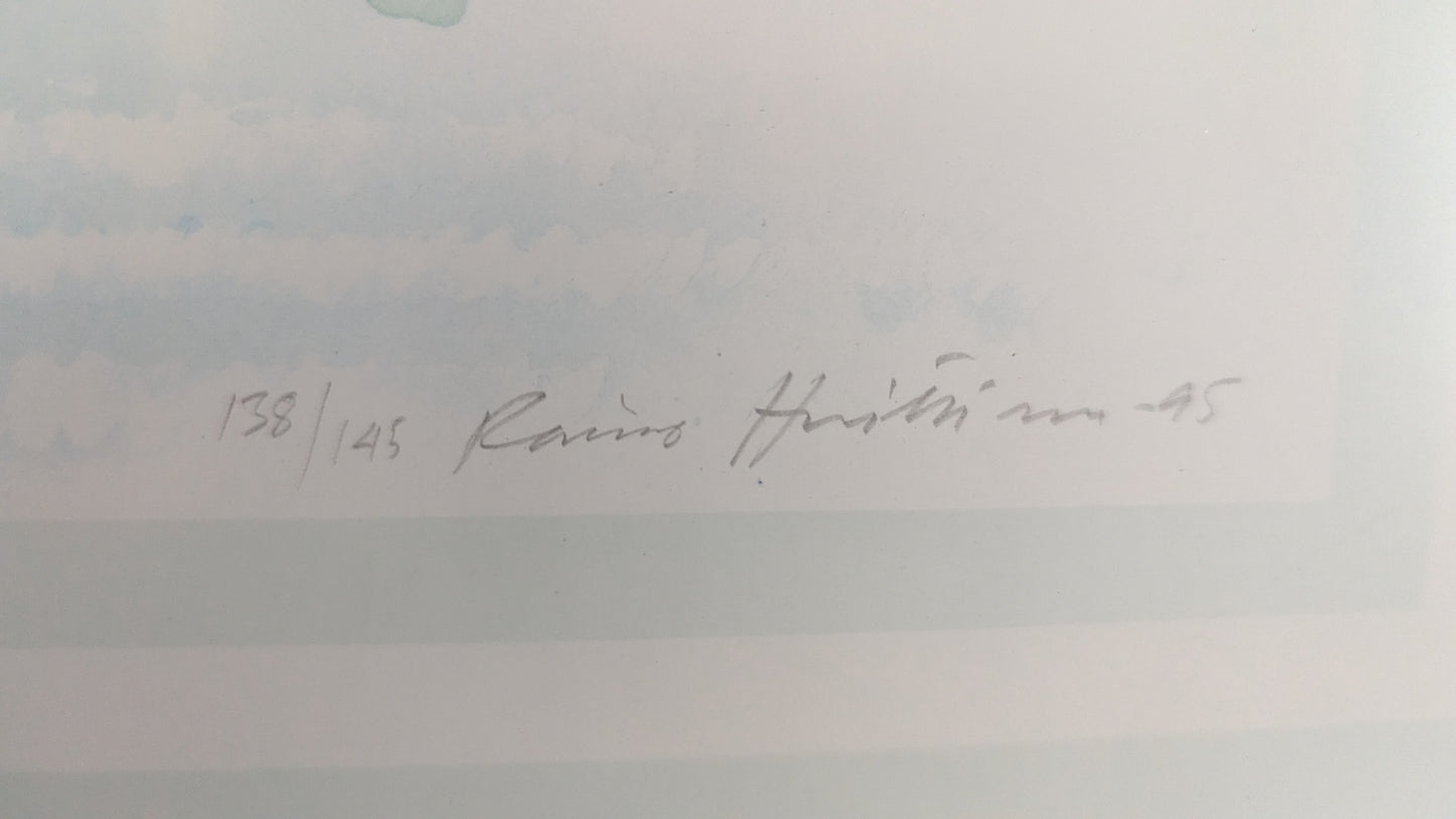 Raimo Huittinen - Porin Vanha Kaupunginsairaala (Signeerattu Grafiikka 1995)