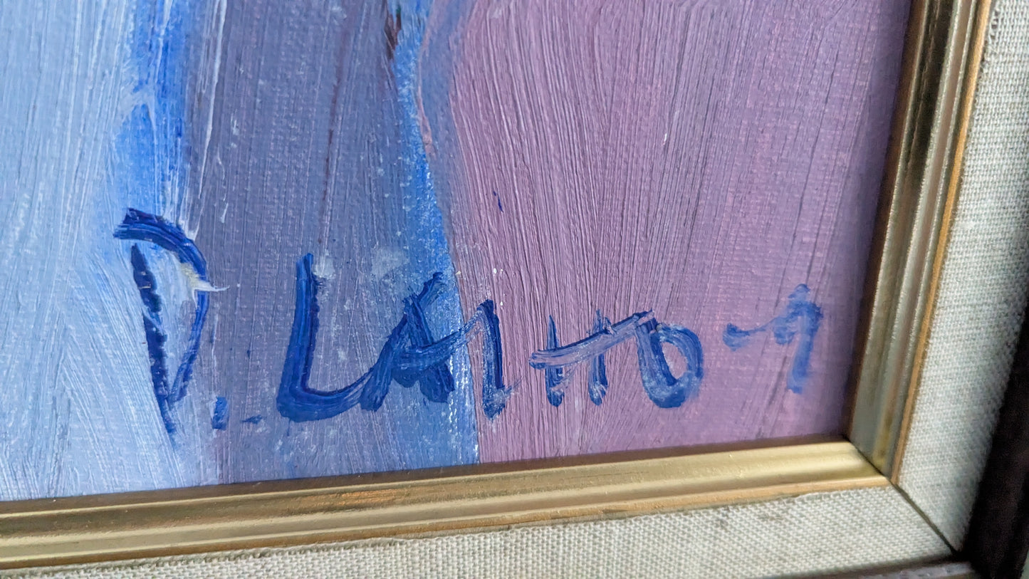 Pekka Laiho - Signeerattu Öljyvärimaalaus (1991)