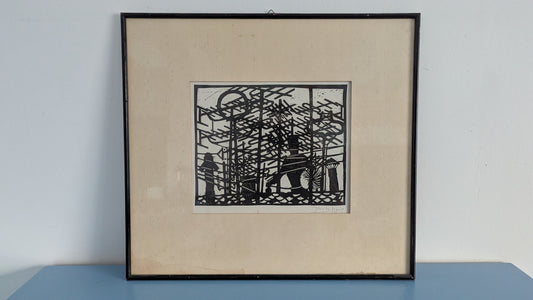 Karl Philipps - Signeerattu Linoleikkaus