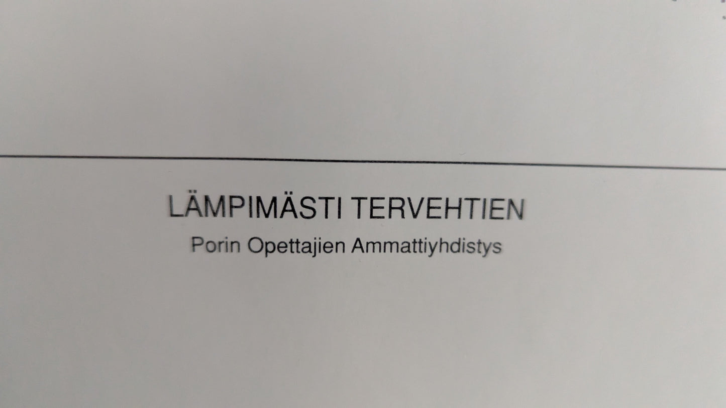 Raimo Huittinen - Eteläranta ja Keski-Porin Kirkko (Signeerattu Grafiikka 1999)