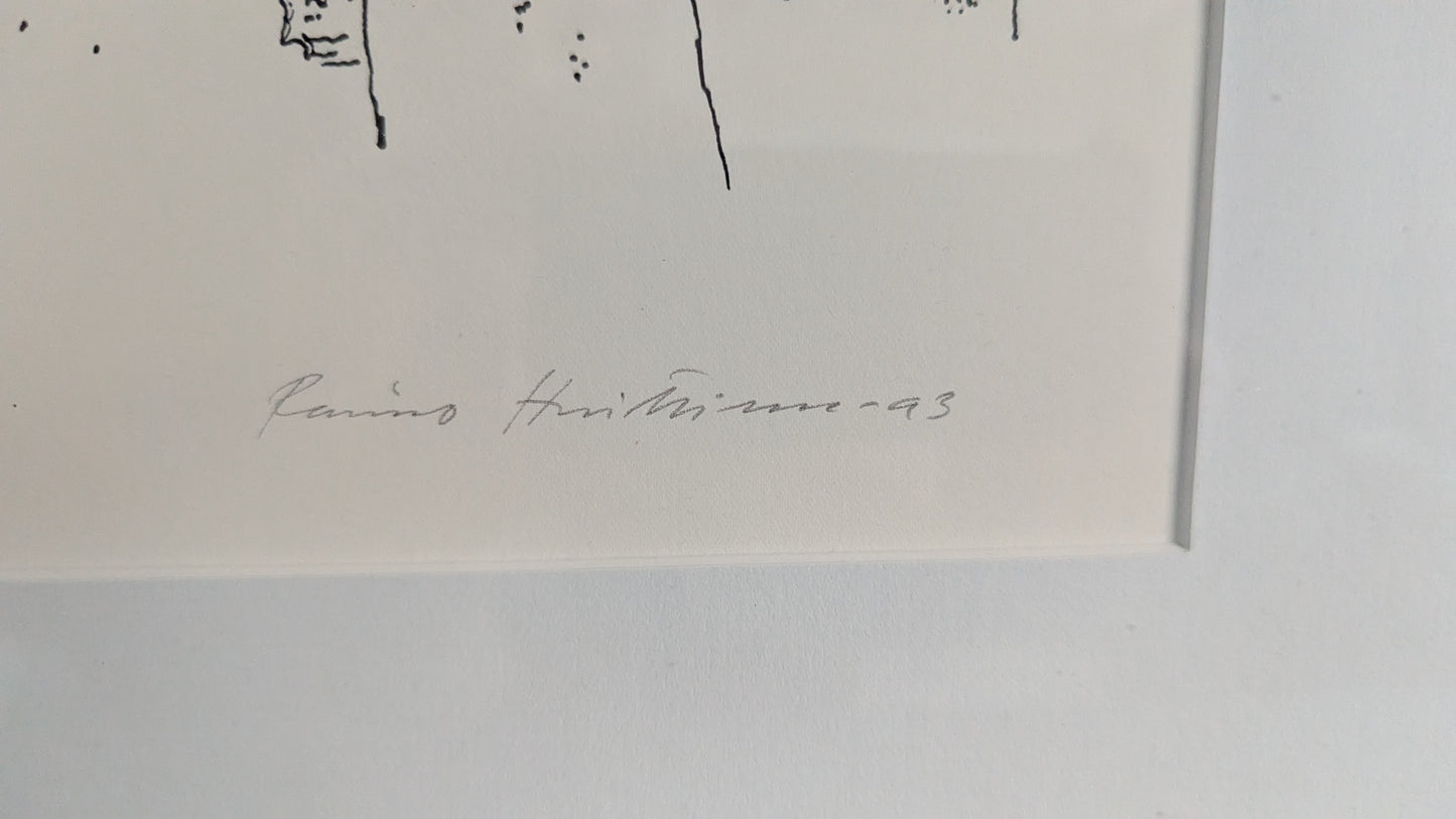 Raimo Huittinen - Ulvilan kirkkoherranpappila (Signeerattu Grafiikka 1993)