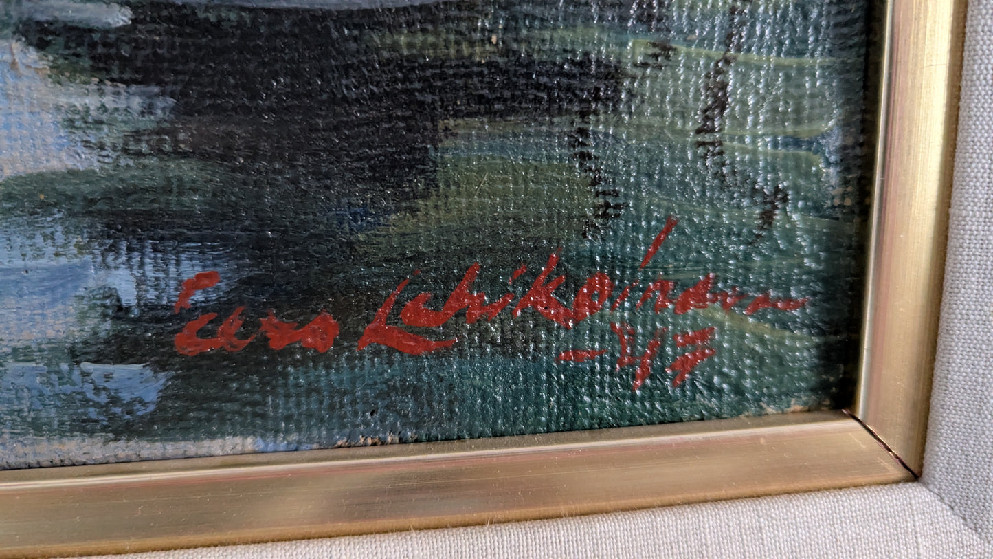 Eero Lehikoinen - Signeerattu Öljyvärimaalaus (1947)