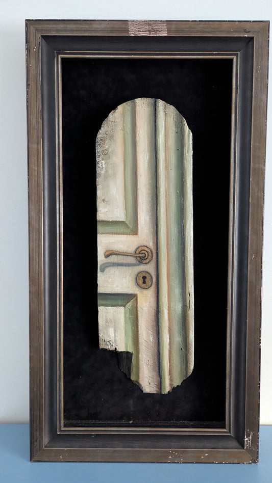 Mika Kari - Olen Orpo Haluan Hyvä Kodin (Paanulle Signeerattu Öljyvärimaalaus)