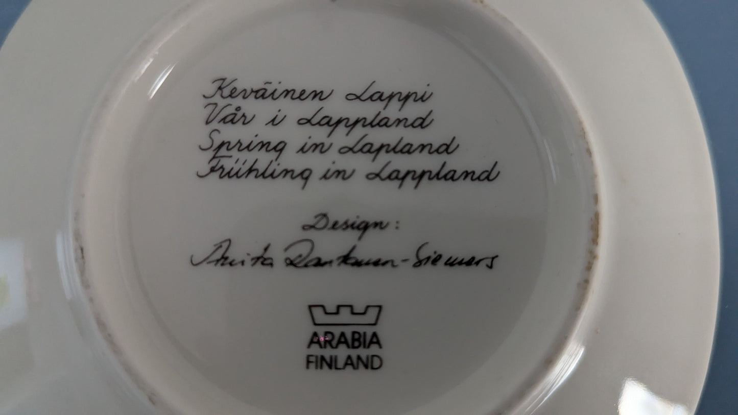 Arabia Keväinen Lappi Seinälautanen (Anita Rantanen-Siewers)