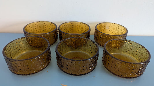 Riihimäen Lasi Grapponia Annoskulho (6kpl, 1971-1975, Nanny Still)