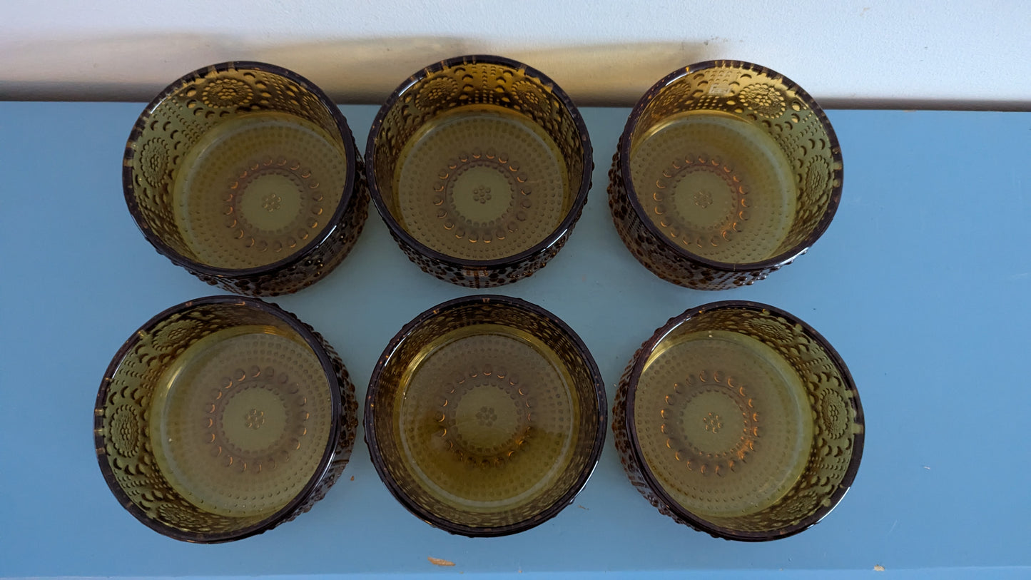 Riihimäen Lasi Grapponia Annoskulho (6kpl, 1971-1975, Nanny Still)