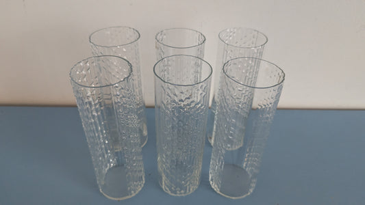 Riihimäen Lasi Flindari Olutlasi (6kpl, 1964-1968, Nanny Still)