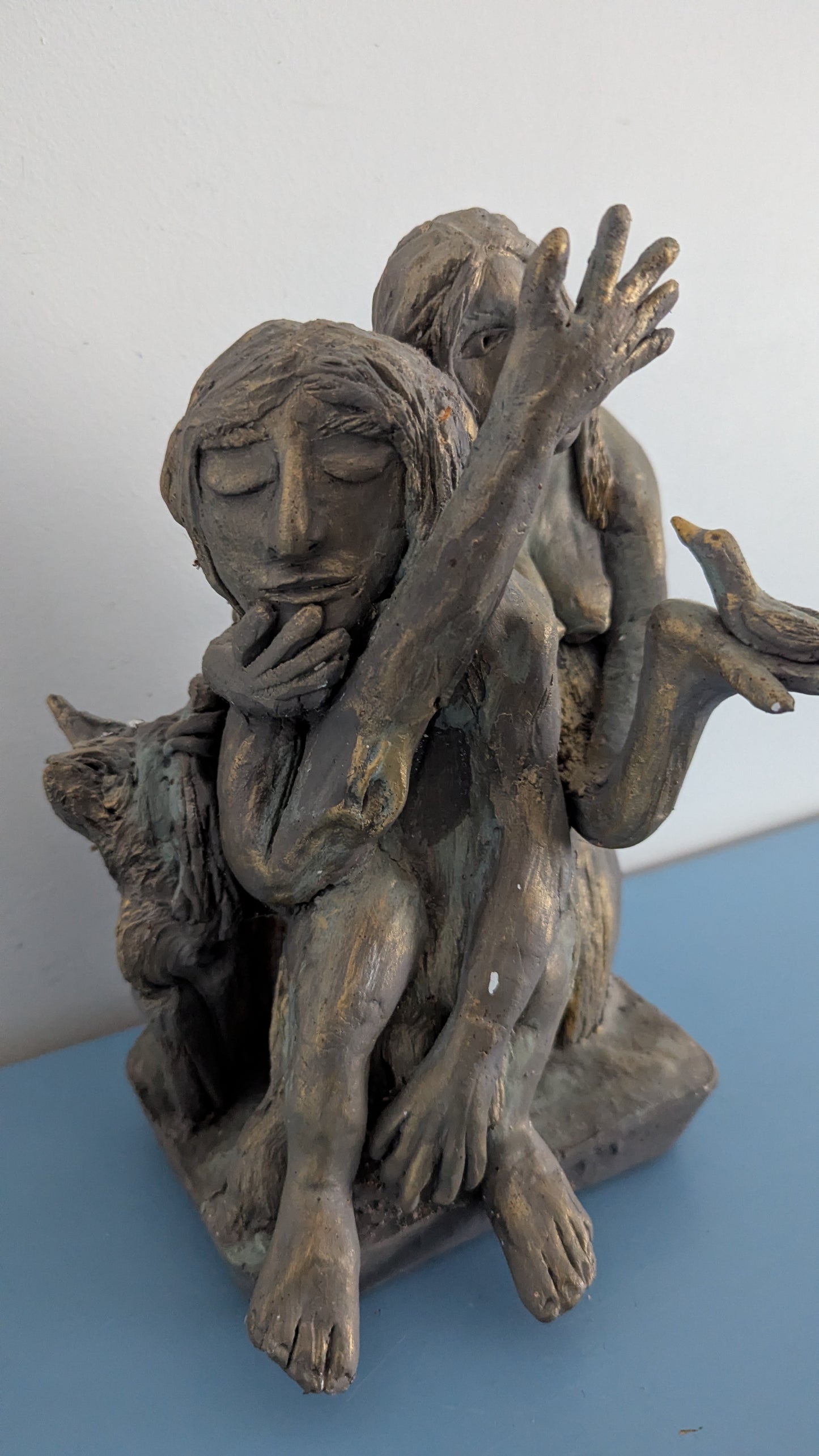 Anna-Liisa Siivonen - Hellä Hetki (Signeerattu Kipsipatsas, 2020)