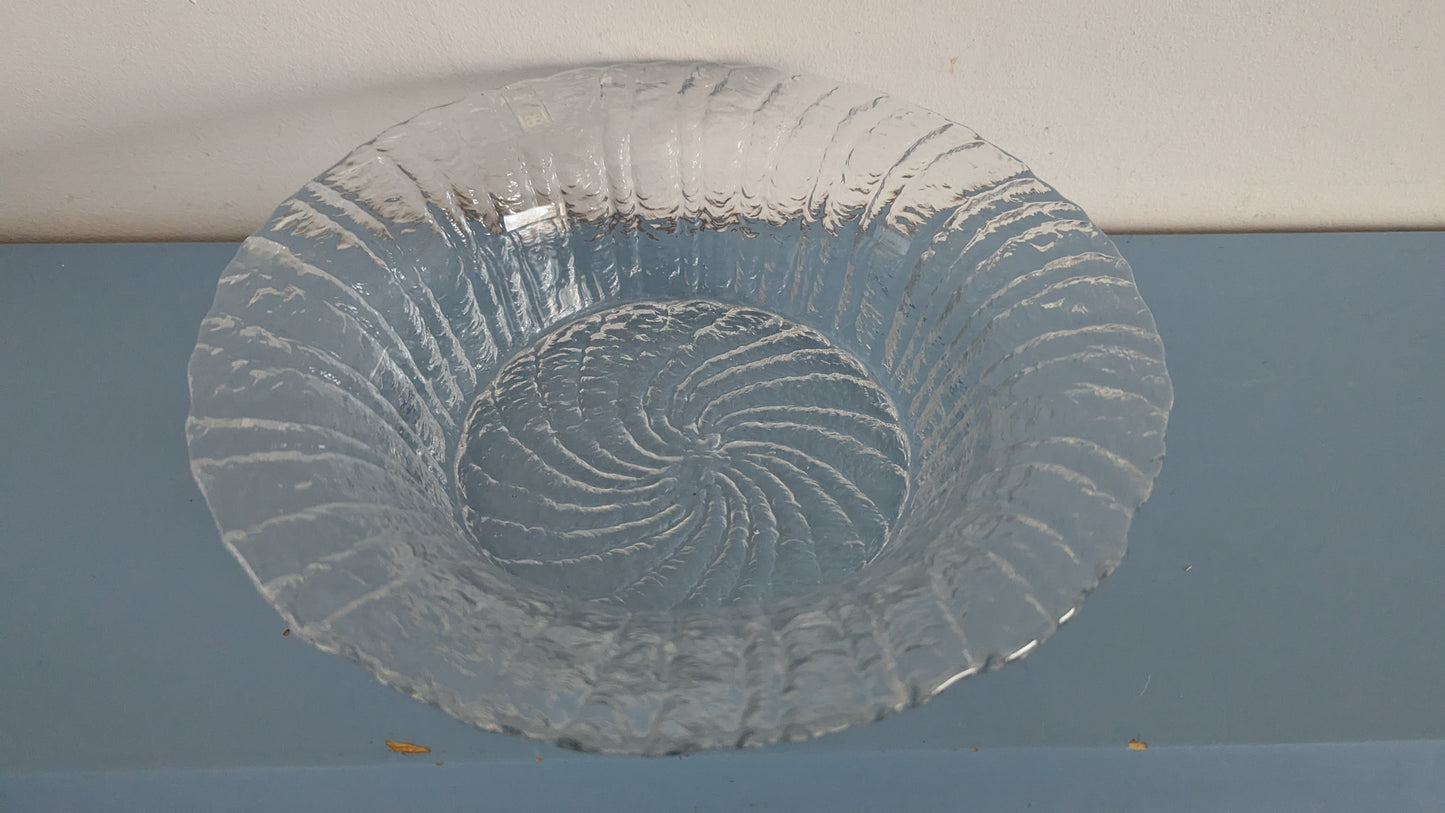 Riihimäen Lasi Tupru Kulho / Tarjoilukulho (1975-1980, Nanny Still)