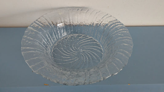 Riihimäen Lasi Tupru Kulho / Tarjoilukulho (1975-1980, Nanny Still)