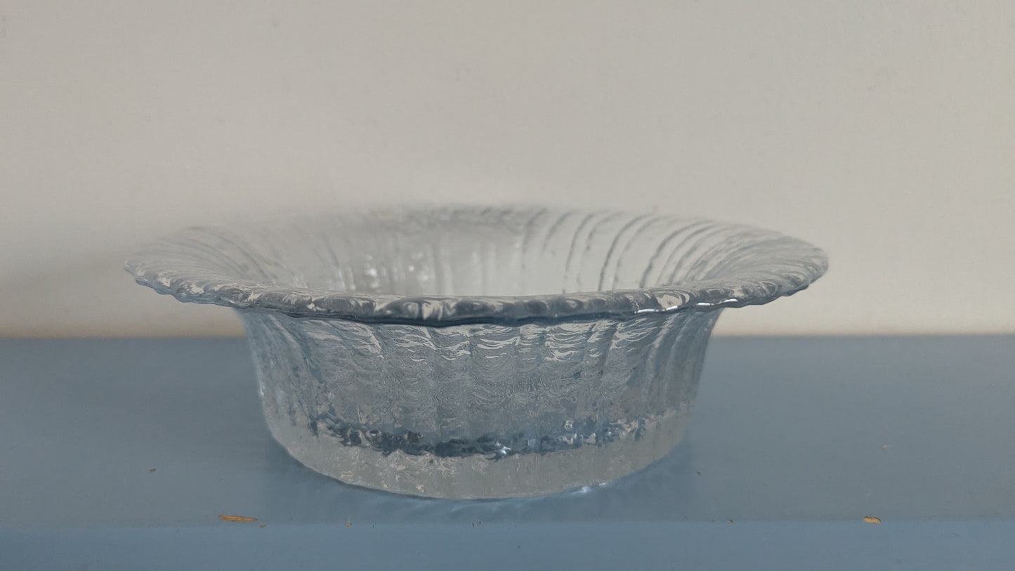 Riihimäen Lasi Tupru Kulho / Tarjoilukulho (1975-1980, Nanny Still)